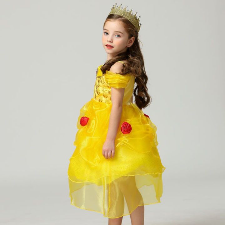 anta-shop-ชุดเจ้าหญิงเบลล์-ชุดคอสตูมเจ้าหญิง-งานพรีเมียม-new-design-bella-princess