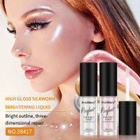 จูบดินสอเน้นความงามแต่งหน้า Highlighter Cair ชิมเมอร์ธรรมชาติน้ำหนักเบา