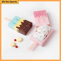 SHIRUI 10pcs/lot กระดาษสำหรับตกแต่ง กล่องขนมกล่อง การ์ตูนลายการ์ตูน ไอศกรีมสำหรับไอศครีม กล่องของขวัญ แฟชั่นสำหรับผู้หญิง ลิ้นชักแบบแท่ง บรรจุภัณฑ์ขนม วันเกิดของสตรี