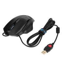ANGEL AULA JUDGE USB สายไฟ6-Key เมาส์สำหรับเล่นเกมส์พร้อมแบ็คไลท์ RGB SI-9007