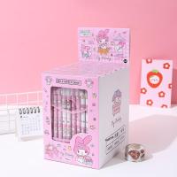 D สีฟ้าลบได้24ชิ้น Reday Stock 12-24 Sanrio Erasable ปากกาเป็นกลาง Hellokitty Kuromi Cinnamoroll ปากกาลูกลื่นลายการ์ตูนเครื่องเขียนอุปกรณ์การเรียนขายส่ง