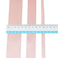 ；‘。、’ (10M/Roll) Pink Meat Double  Satin Rion Polyester High Quality Wholesale Christmas Lace Rions Ｍulti-Widths