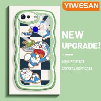 YIWESAN เคสเคสสำหรับ Honor V30 V20โปรลายการ์ตูนโดราเอมอนน่ารักขอบคลื่นเคสมือถือกันกระแทกแบบใสนิ่มเคสโปร่งใสลายกล้องถ่ายรูปฝาครอบป้องกันซิลิกาเจลที่สร้างสรรค์