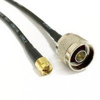 ใหม่ RG58 Coax SMA ชายไปไม่มีชายเสียบผมเปียอะแดปเตอร์ 1 เมตร/2 เมตรสำหรับโมเด็มไร้สาย