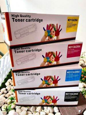 Toner เทียบเท่า สำหรับรุ่น HP 206A (W2110A W2111A W2112A W2113A) For printer HP M283fdw M255 M282