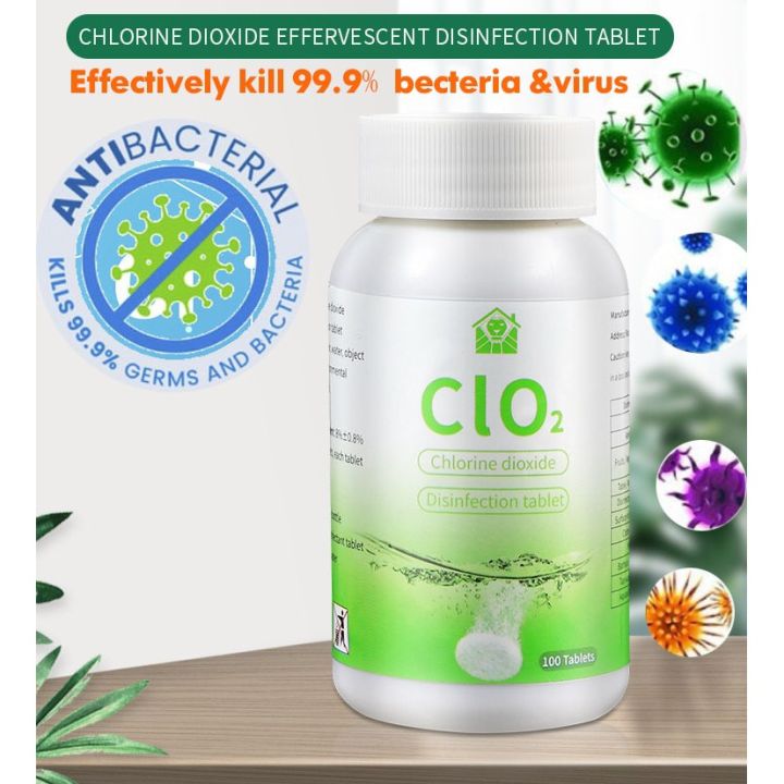 CLO2 CLO2 Chlorine Dioxide Disinfectant Tablet Disinfectant Chlorine ...