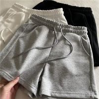 Summer Fashion Casual big size Harajuku High waist Sports Shorts Solid Color Cotton Loose Elastic Waist y2k Beach Women Shorts