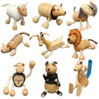 Baby Mini Montessori Farm Animal Educational toy Wooden 3D Sound Wooden Sensory Jigsaw Brain Training Crafts Learning Toy Gift