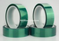 High Quality W5~80mm*T0.06*L33Meters PET Green High temperature tape (180degree) Heat Resistant for Painting welding PCB board Adhesives Tape