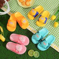 Childrens slippers summer one-word cartoon fashion childrens shoes boys and girls baby cute indoor outdoor sandals