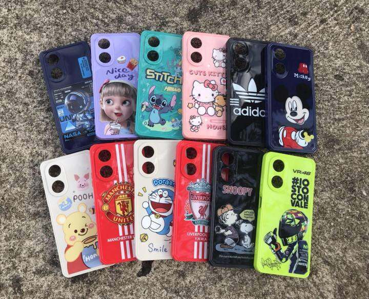 พร้อมส่ง-oppo-a58-4g-เคสลายการ์ตูน-เคสใสใส่นามบัตรได้-ฝาพับ