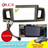 LCX Toyota คอโรลล่าอัลติส2001-2007 9นิ้วปลอกเครื่องเล่นแอนดรอยด์แผงวิทยุ