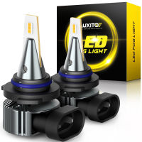 AUXITO 4000Lm HB4 9006 LED ไฟตัดหมอกรถยนต์9006ไฟแอลอีดีตัดหมอกโคมไฟวันขับรถ6500K สีขาว2ชิ้น