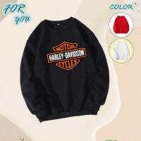 HARLEY DAVIDSON ฮาร์ลีย์-เดวิดสัน เสื้อแขนยาว ผ้าเกรด A แบบสวม เสื้อกันหนาว เสื้อแจ็คเก็ต งานดีแน่นอน หนานุ่มใส่สบาย