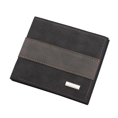 New Men Wallets Small Money Purses Wallets New Design Men Thin Wallet With Coin Bag Zipper Wallet Credit Card Holders