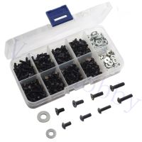 340PCS Universal M3 Screw Box Repair M3 Flat Round Head Screws M3 &amp; M4 Flat Washer for Redcat HPI HSP Traxxas RC4WD 1/10 RC Car Nails  Screws Fastener