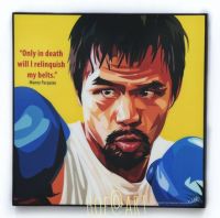 Manny Pacquiao แมนนี ปาเกียว นักมวย Boxing รูปภาพ​ติด​ผนัง​ pop art​ พร้อมกรอบและที่แขวน กรอบรูป​​ นักกีฬา ของขวัญ​​ แต่งบ้าน