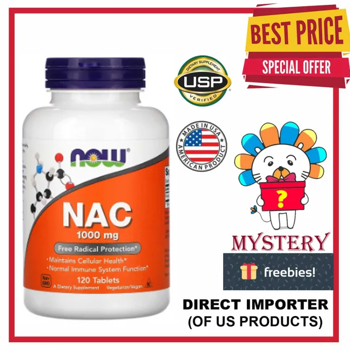 Now NAC 1000mg | Free Radical Protection 120 Tablets | Lazada PH