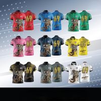 Jersey Chang Thailand Victory sports shirt with collar, polo shirt, elephant pattern, Kanok Thai pattern, all over the body, Thai national team READY STOCK