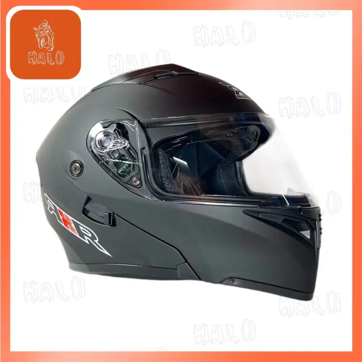 [HALO MOTOR] MOTORCYCLE RXR FULL FACE HELMET MODULAR DUAL VISOR 691B-A ...