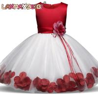 Girls dresses Flower Girls Dress for Wedding Evening Children Princess Party Dresses Childrens tiskirt