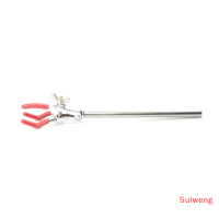 Suiweng ที่หนีบที่หนีบขวดแบบสามง่ามปรับได้สำหรับใช้ในห้องทดลอง