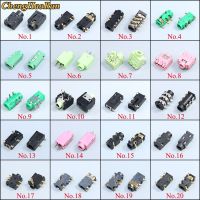 PJ Series 3.5mm Stereo Female Socket with Screw Audio Headphone Jack 3P Vertical Double Channel Connector 393 358 313 306（1-20）