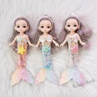 【Ready Stock】 ◙◕ C30 24cm Mermaid Doll Children Girl Princess Doll Toy