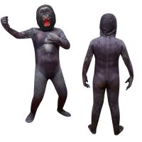 HOT!!!☾✘ cri237 Kids Anime Movie Cartoon Animals Orangutan King Kong Halloween Cosplay Costumes Girls Boys Trick or Treat Party Dress Up Jumpsuit Mask