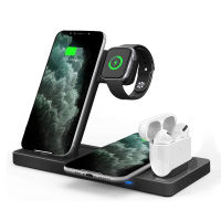 15W Qi Wireless Charger Stand For Apple Watch 6 5 4 3 2 iPhone 12 11 Pro X XS XR 8 Airpods Pro 3 in 1 Fast Charging Dock Station