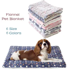 Pet Sleeping Mat Warm Dog Bed Soft Fleece Pet Blanket Cat Litter