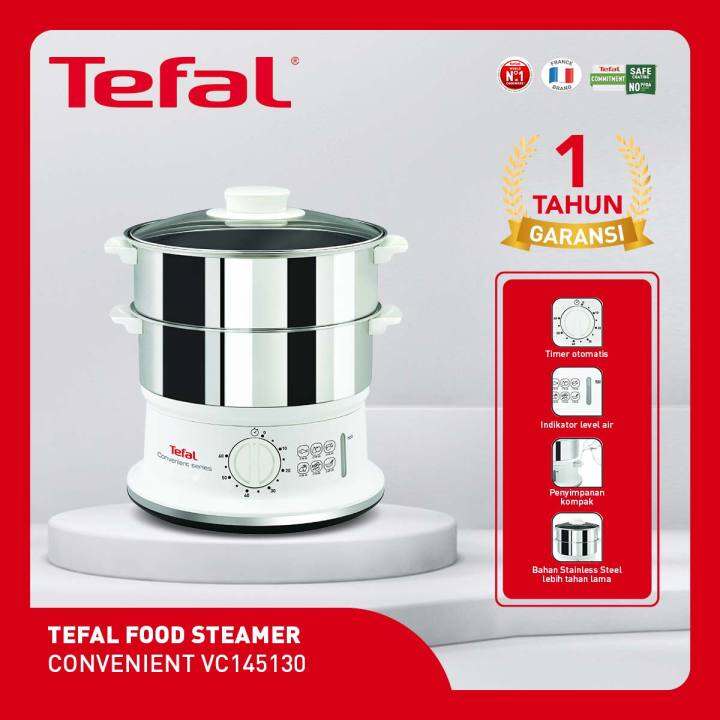 Tefal Food Steamer CONVENIENT VC1451 Pengukus Kukusan Stainless