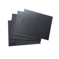 75x125mm Carbon Fiber Plate Panel Sheets Composite Material Carbon Fiber Board Wires Leads Adapters