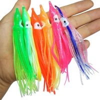 【hot】✌ 20 pieces Rubber Squid Skirts 5cm 9cm 11cm Soft Fishing Lures Tuna Sailfish Baits Colors