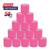 【cw】 1/6/10 pcs light pink Gauze Bandage Self-adhesive Breathable Elastic Bandages for Fixing Wrist Leg