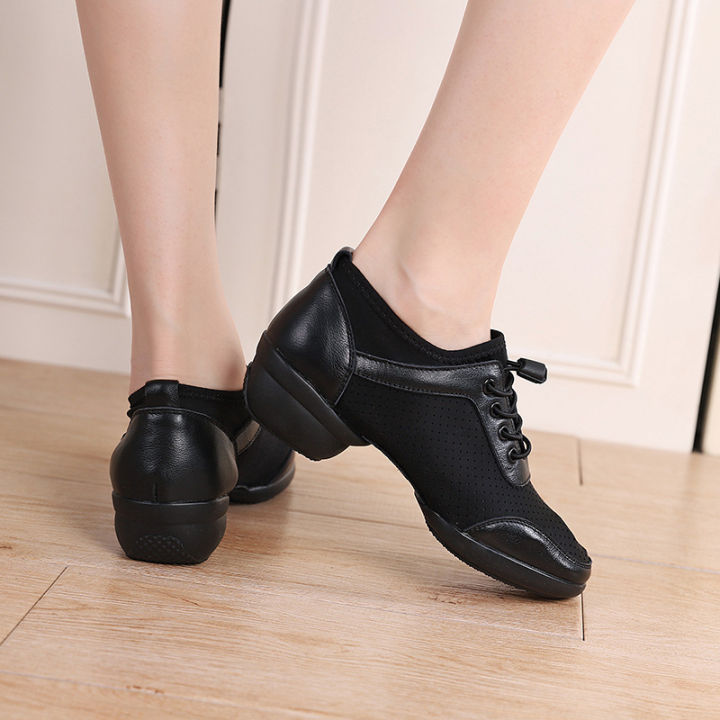 xihaha-ใหม่-cowhide-กีฬาคุณลักษณะ-outsole-นุ่ม-breath-dance-รองเท้ารองเท้าผ้าใบสำหรับผู้หญิงรองเท้าฝึก-modern-dance-jazz-shoes