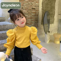 JoynCleon Girls พัฟแขน Bottoming เสื้อเย็บอเนกประสงค์ครึ่งคอเต่าแขนยาวเสื้อยืด