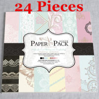 6 1224 Sheets Scrapbooking Packs Paper Origami Art Scrapbook Paper Crafts DIY Photo Album Background Pads Paper Card Making