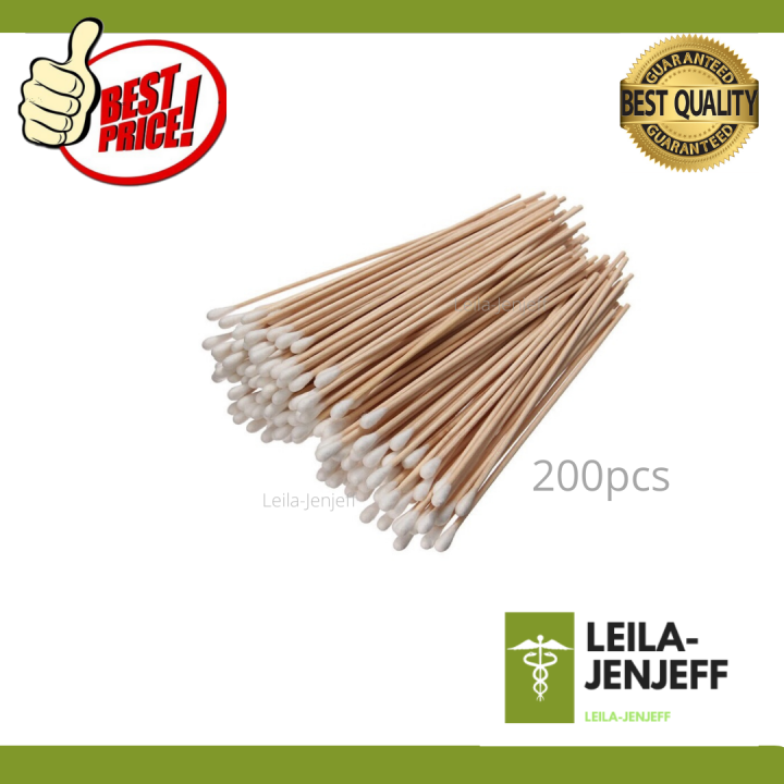 Cotton applicator stick 6 long wooden Lazada PH