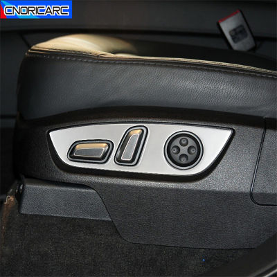 Car Styling Seat Memory Adjustment Buttons Panel Decoration Cover Trim For Audi Q7 2008-2015 Interior Accessories