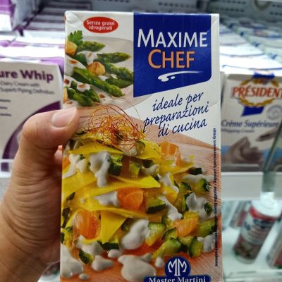 อาหารนำเข้า🌀 Maxim Chef Wrong Mehmen UHT Maxime Chef UHT Non Dairy Cream 1 Liter