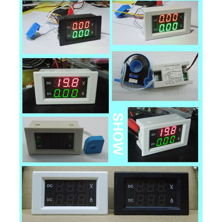 yb4835hva-โวลต์มิเตอร์แอมมิเตอร์-dc-600-v-dc-0-10-a-20a-50a-100a-200a-500a