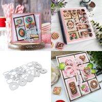 Assorted Cookies Donuts Dies Metal Cutting Dies DIY Scrapbooking Cut Die Photo Album Card Craft Knife Mould Blade Punch New 2022