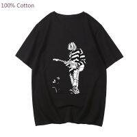 Mens Large T-shirt Scream Vi Ghostface Knife Holding Tshirts Men T Shirts Cotton Tshirts Lets Watch Scary Movie