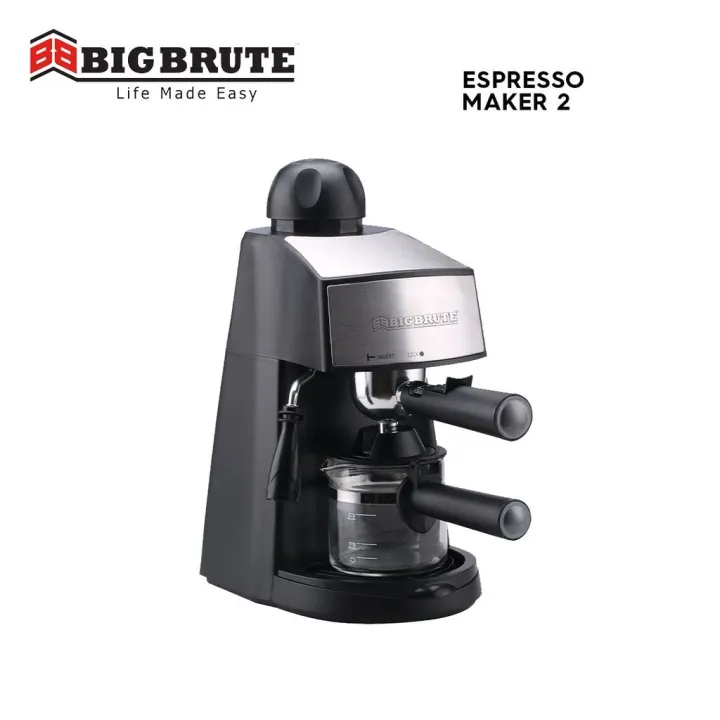 Philippine spot Big Brute Espresso Maker with Milk Frother Basic