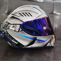 SHOEI หมวกกันน็อค X14 X-สิบสี่ YZF-R1M รุ่นพิเศษหมวกกันน็อกสีเงินดีโมโตซิเลต้า Casco หมวกกันน็อกรถจักรยานยนต์เต็ม