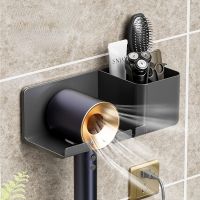 ABS Bathroom Hair Dryer Shelving Hole-free Air Duct Shelf Bathroom Debris Wall Hanging Storage Rack