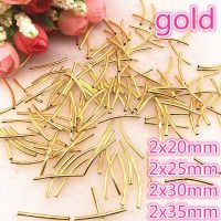 50pcs/lot 20/25/30/35mm Jewelry Necklace Connectors Elbow Tube Hollow Copper Pure DIY Hand Bracelet Jewelry Accessories