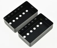 KAISH 2x Black Metal 52mm LP Humbucker Covers Guitar Pickup Cover fits LP