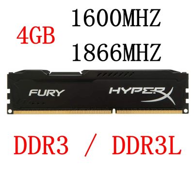 DDR3/DDR3L แรมความจำ1600 MHZ / 1866 MHz 4 GB DIMM 240pin เดสก์ท็อป Ram 1.35V / 1.5V PC3-12800u PC3-14900u DIMM Non-ECC Memory-สีดำ